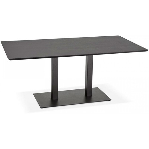 Table à Manger Rectangulaire Bois Noir LUARCA 3S. x Home  - Table design