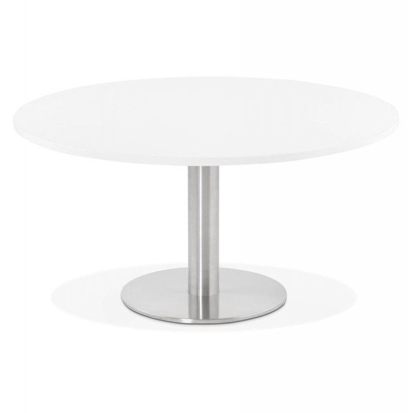 Table Basse Ronde Blanche PRAVIA