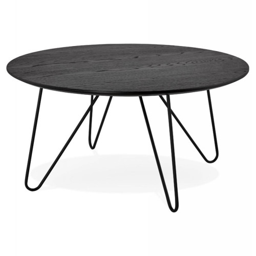 Table Basse Bois Noir FONTARA 3S. x Home  - Table basse noir design
