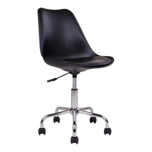 Chaise de Bureau Noire LENE - Chaise design