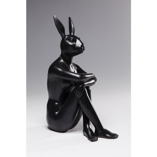 Statue Gangster Rabbit Noir CREEK - Statue noire