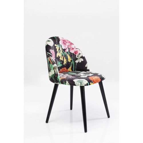 Chaise Imprimé Fleurs VITALI - Chaise tissu design