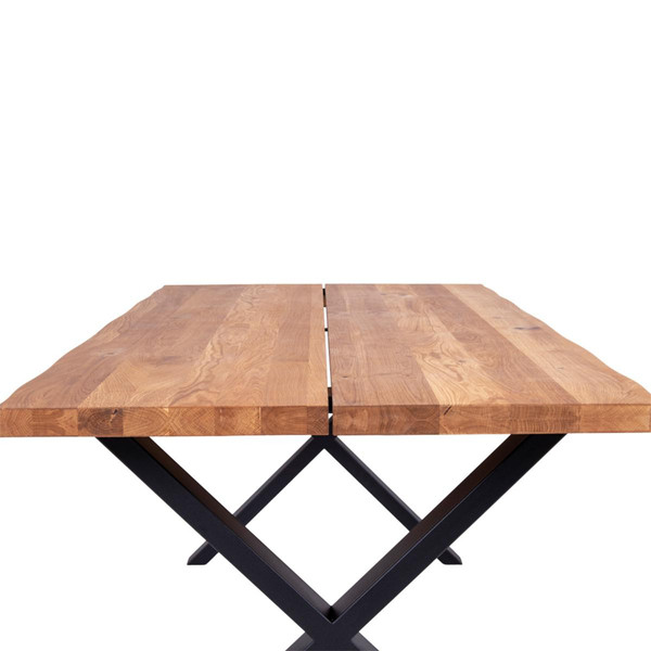 Table à Manger TOULON En Chêne Vernis 200x95xh76x4 cm