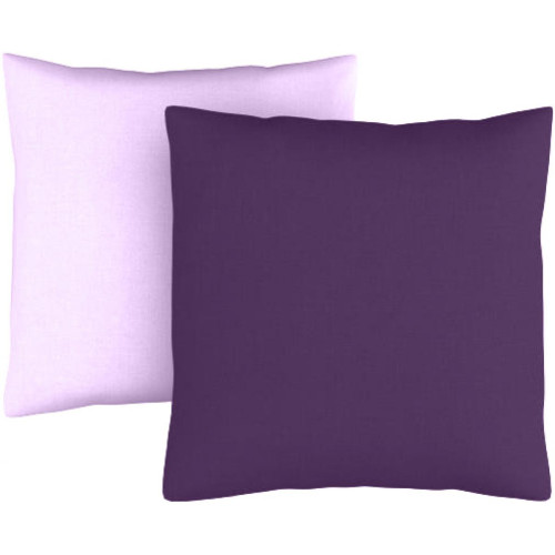 Taie d'oreiller coton bicolore TERTIO® - Violet 3S. x Tertio (Nos Unis)  - Taie d oreiller