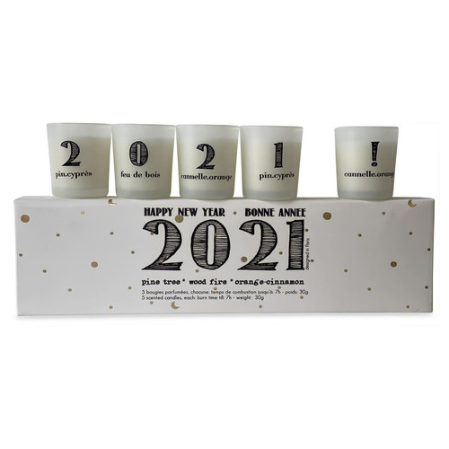 Coffret De 5 Bougies 2021 DeclikDeco  - Selection parfumee
