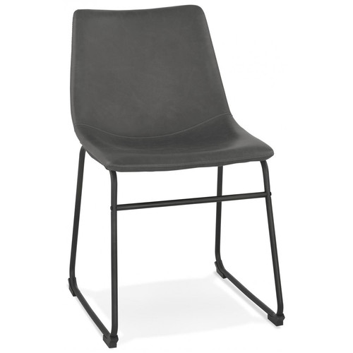 Chaise Rembourrée BALLWIN 3S. x Home  - Chaises Noir