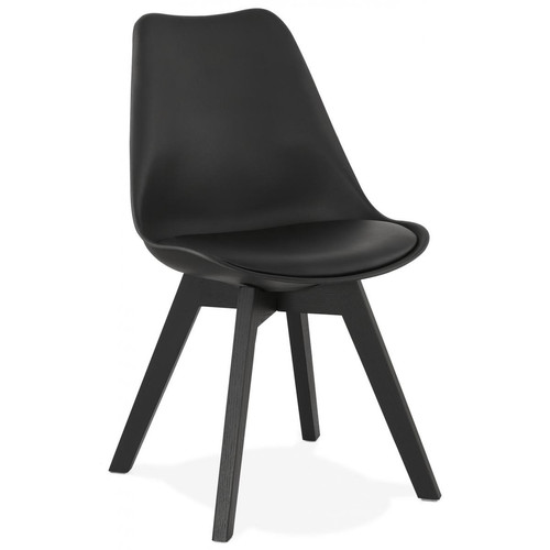 Chaise Rembourrée FORISTELL Noire 3S. x Home  - Chaises Noir