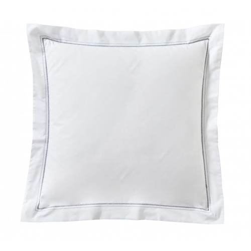 Taie d'oreiller Histoire Marine Percale Blanc - Blanc des vosges - Selection made in france