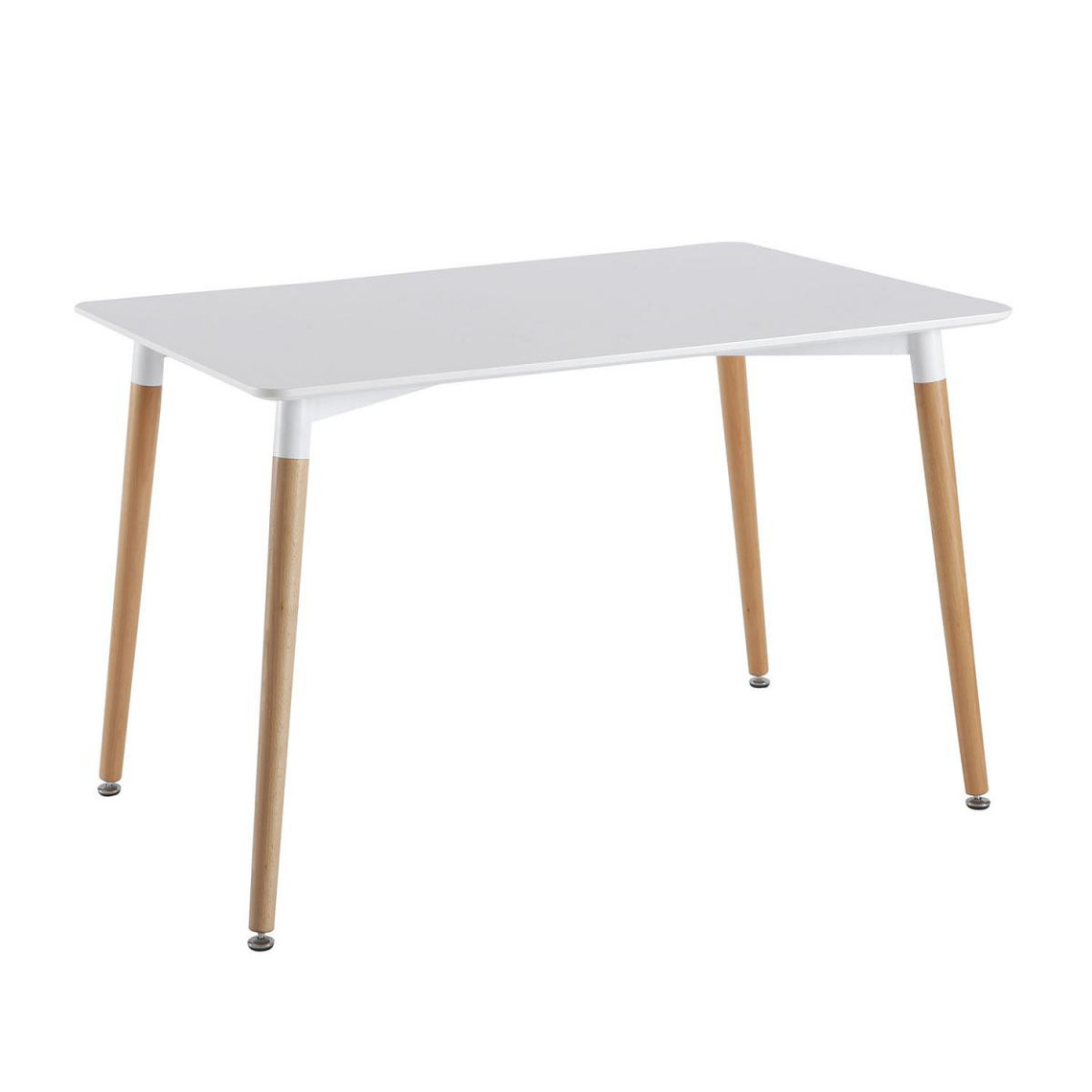 Table Blanche Rectangulaire 115X75cm