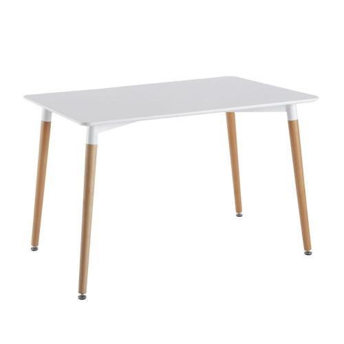 Table Blanche Rectangulaire 115X75cm 3S. x Home  - Table a manger design