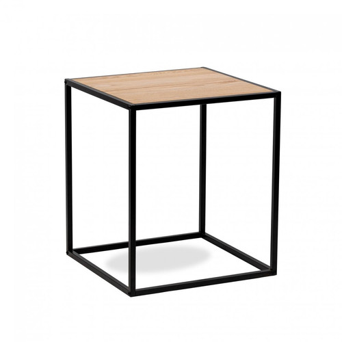 Table/bout de canape en métal et en bois HAGEN 3S. x Home  - Edition Industriel Salon