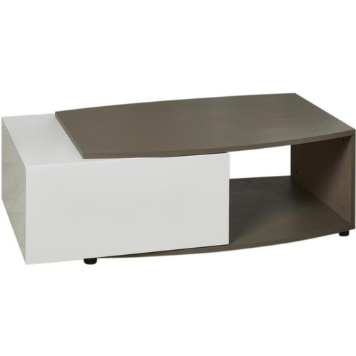 Table basse Taupe 40 X 60 X 120 cm PACIFIC 3S. x Home  - Table basse bois design