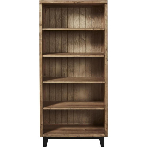 Bibliothèque ouverte avec 4 étagères Marron en Pin recyclé PATIO 3S. x Home  - Salon meuble deco