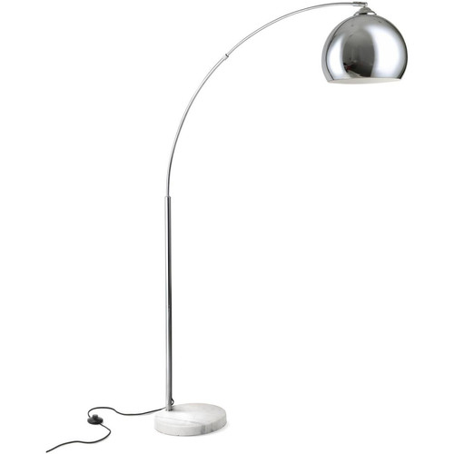 Lampadaire Chrome en Métal ARC 3S. x Home  - Lampe metal design