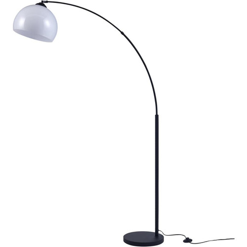 Lampadaire en métal E27 40W avec tête acrylique Blanc ARC 3S. x Home  - Lampe blanche design