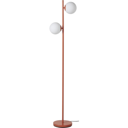 RETRO Lampadaire AJ avec 2 Boules en verre Marron - 3S. x Home - Lampe design