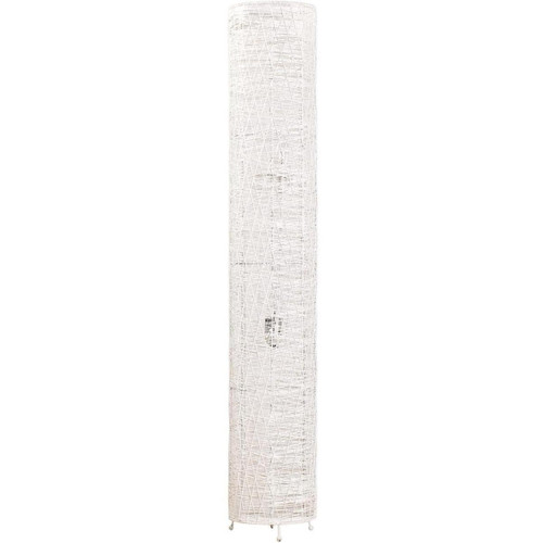 Lampadaire cylindre en rotin Blanc 3S. x Home  - Lampe blanche design