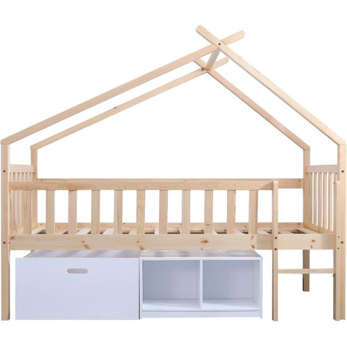Lit Enfant Elidja Beige & Blanc 3S. x Home  - Deco meuble design scandinave