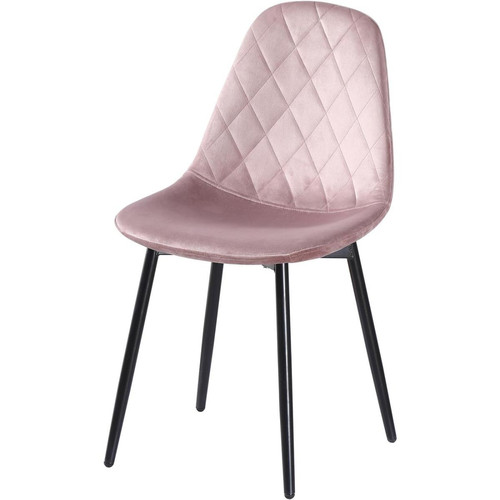 Chaise HONFLEUR Rose 3S. x Home  - Chaise metal design