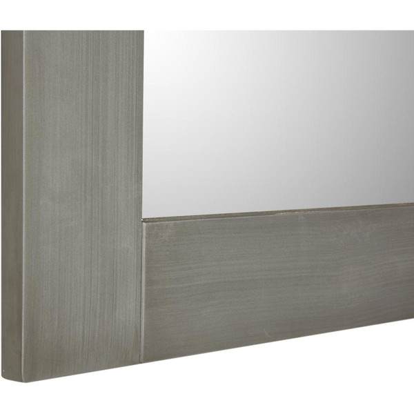 Miroir rectangulaire contour bois METEOR gris