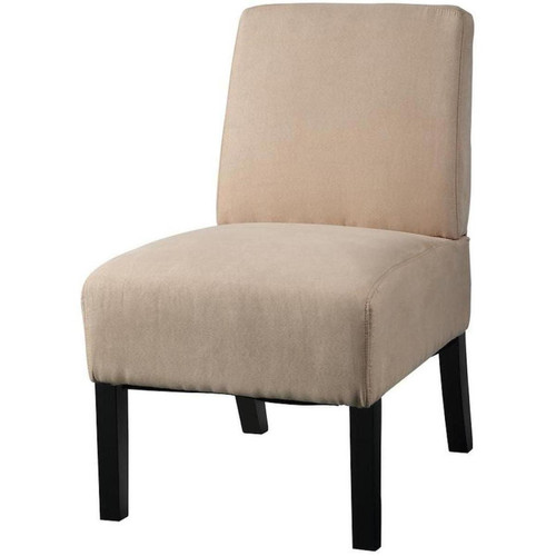 Fauteuil design tissu FIDO Beige 3S. x Home  - Pouf et fauteuil design