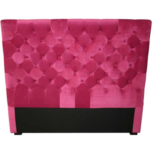 Tete de lit en bois et velours ANNABELLE Rose 3S. x Home  - Sommier design