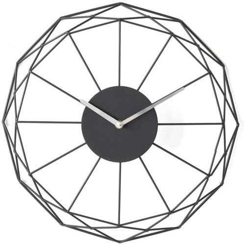 Horloge ronde design Ben Noir 3S. x Home  - Horloge bois design
