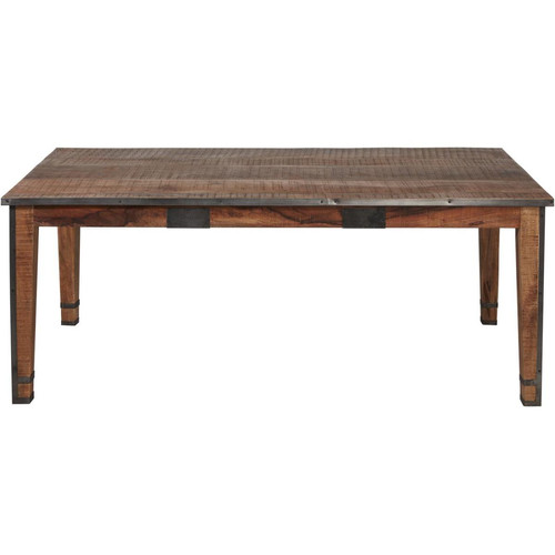 Table de repas en bois de mango et métal BENGALE Marron 3S. x Home  - Table a manger bois design