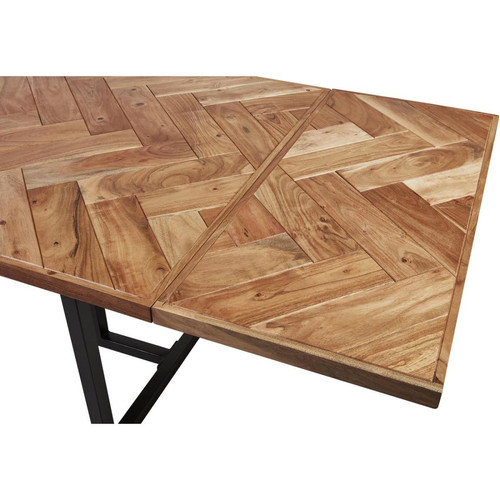 Allonge en acacia massif pour table de repas HAMILTON Marron  - 3S. x Home - Table design