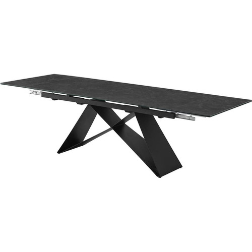 Table de repas design moderne en céramique ELECTRA Gris  3S. x Home  - Table design