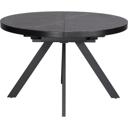 Table de repas ronde plateau céramique Roma Gris Anthracite  3S. x Home  - Nouveautes deco design