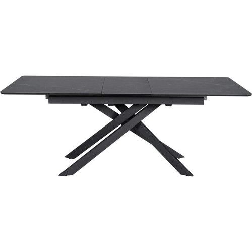 Table de repas extensible plateau céramique Palerma Gris Anthracite  3S. x Home  - Table design