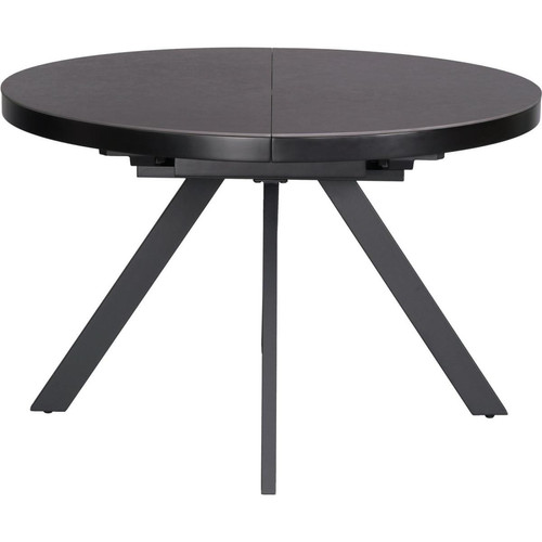 Table de repas ronde plateau céramique Roma Marron  3S. x Home  - Table a manger en verre