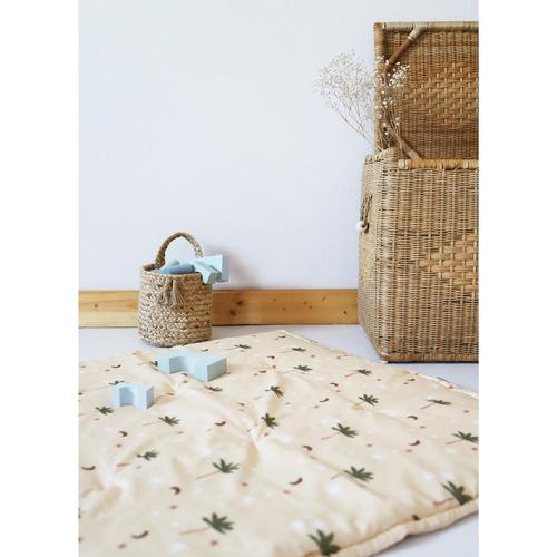 Tapis de repos bébé imprimé petits palmiers JAIPURY - Nattiot - Chambre lit