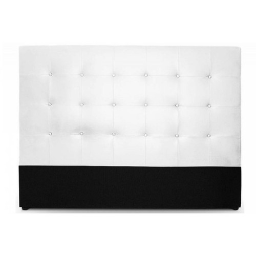 Tête de lit capitonnée 180 cm Cocoon blanc - Tete de lit blanc
