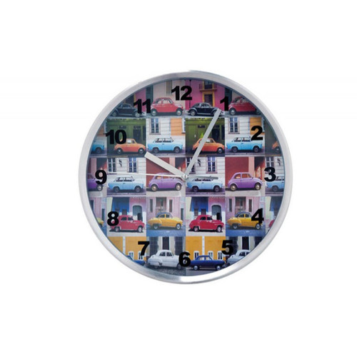 Horloge Murale Multicolor Cars - Horloge design