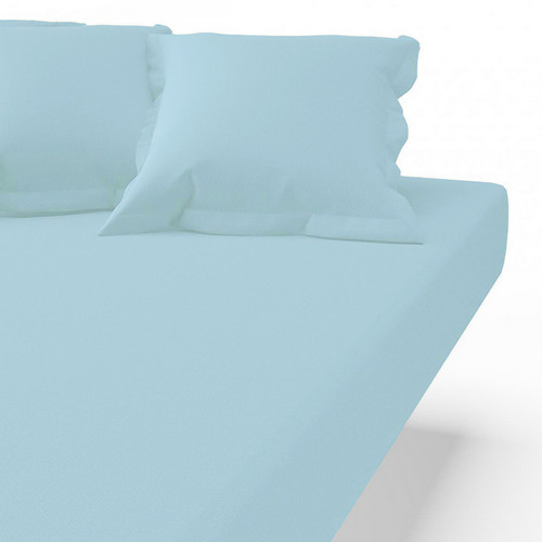 Drap-housse coton Sanitized® TERTIO® - bleu lagon - 3S. x Tertio (Nos Unis) - Promos chambre lit