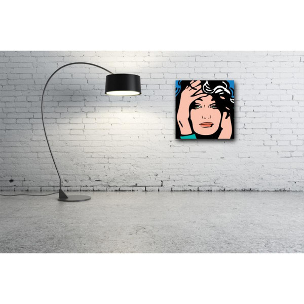 Tableau Pop Art Woman 60X60 cm