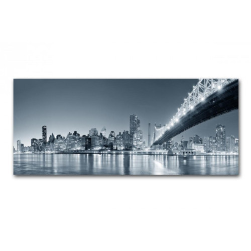 Tableau Panoramique New York By Night 90 x 30 cm