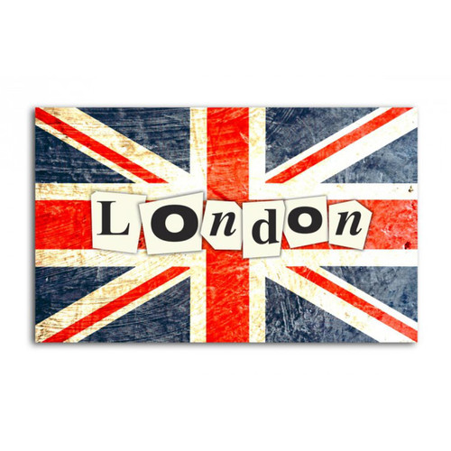 Tableau British London enigme L.55 x H.80 cm