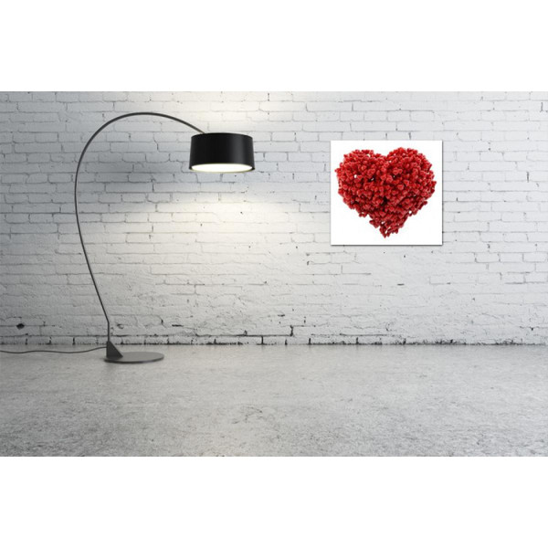 Tableau Romantique Coeur de Coeurs 60X60 cm