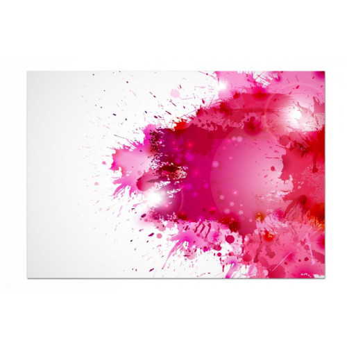 Tableau Abstrait Courant d'Air Rose L.80 x H.55 cm