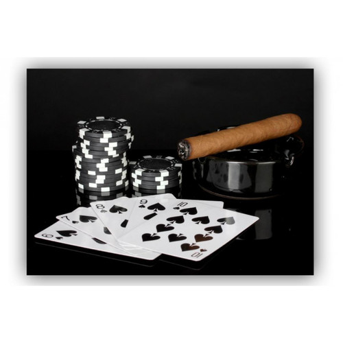 Tableau Pop Art Poker L.80 x H.55 cm
