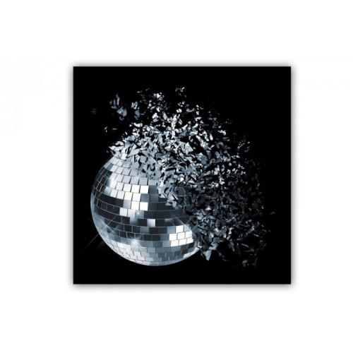Tableau Disco Boule à Facettes Explosive 60X60 cm
