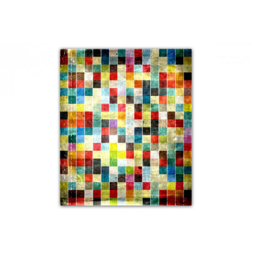Tableau Abstrait Multicolore Pi x el L.55 x H.80 cm - Tableau Voyage