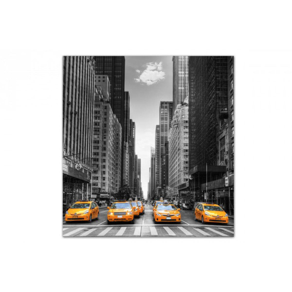 Tableau Villes Taxi Dans New York 80X80 cm