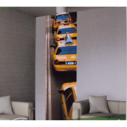 Papier peint Taxi NY Format Lé 72x232cm - Objet mural decoratif