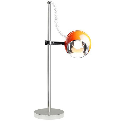 Lampe à poser en métal orange Boule - Lampe orange design