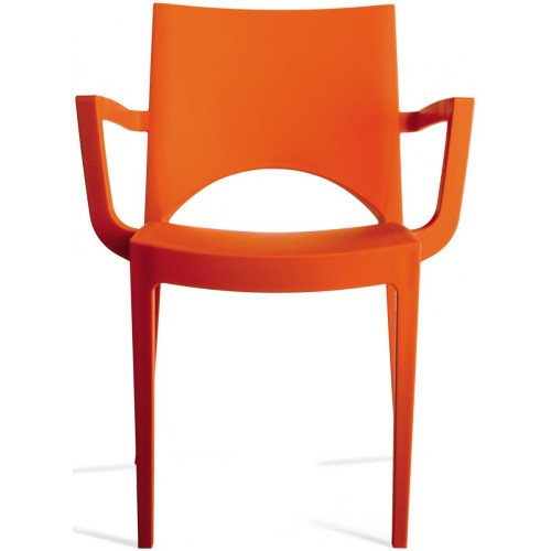 Chaise Design Orange PALERMO - Promos deco design 10 a 20