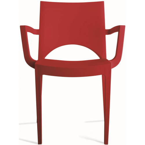 Chaise Design Rouge PALERMO - Salle a manger